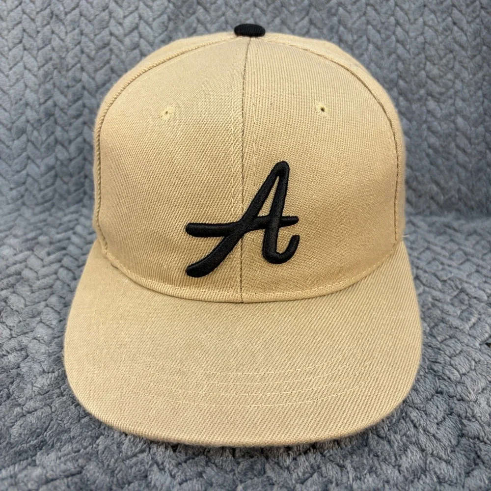Los Angeles Airsport 1988 Snapback Hat Tan Black Embroidered A Logo Cap